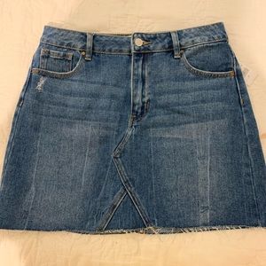 Denim mini skirt